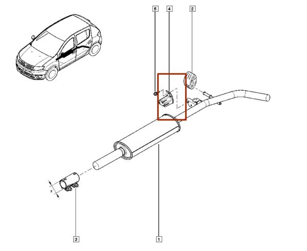 coxim suporte escapamento renault megane scenic 206627231r catacr