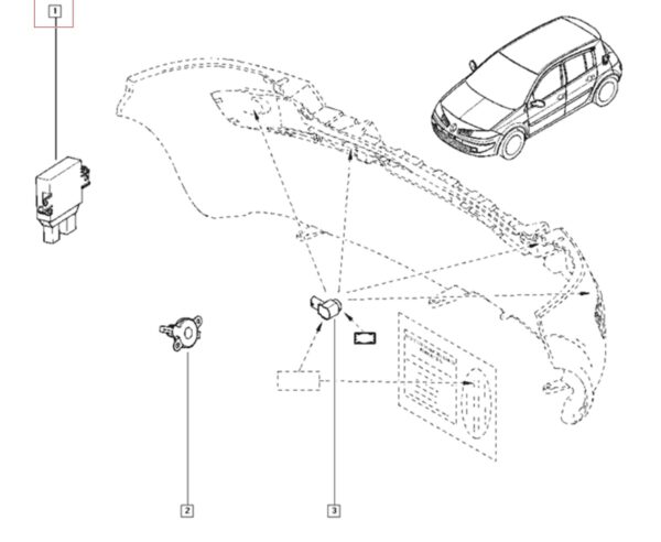 modulo eletronico interno renault megane ii 8200928682