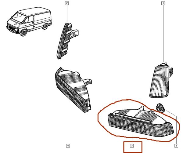 7701034176 lanterna de seta esquerda ambar renault trafic catcar