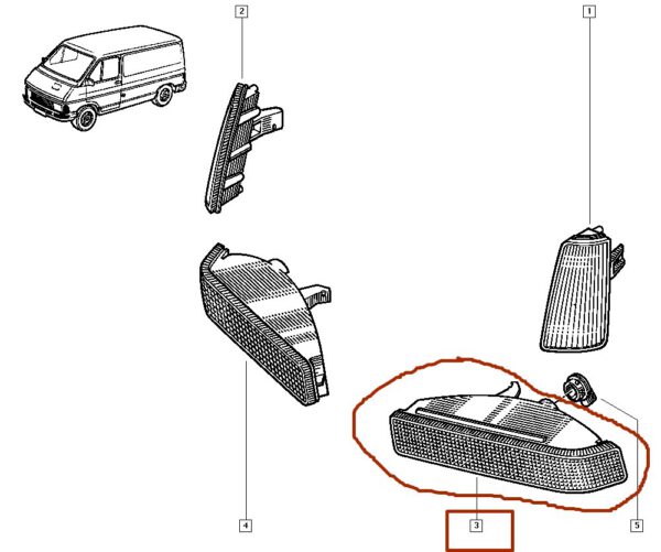 7701034176 lanterna de seta esquerda ambar renault trafic catcar