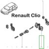 borracha passa fio porta traseira renault clio 7700431152