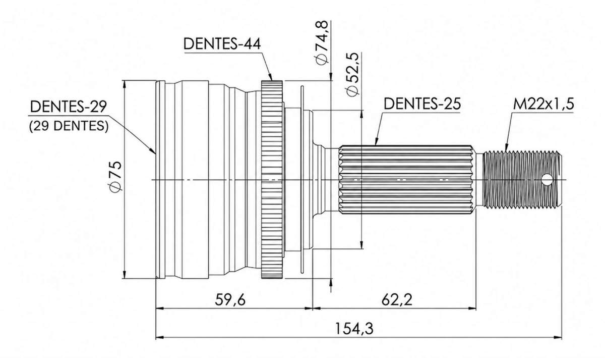 ponteira homocinetica jac j3 1.4 16v w11011431