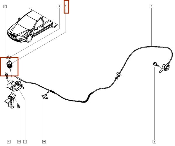 8200000571 pino mola trava capo renault laguna. catcar laguna