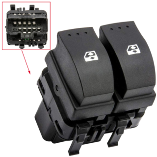 Botão Duplo Esquerdo Vidro Eletrico Renault Clio - 8200542104