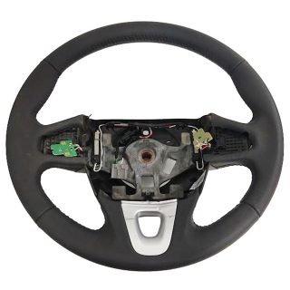 volante de direção em couro parcial renault fluence 484007658r