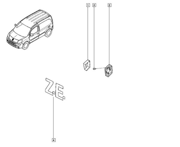 suporte capo renault kangoo 8200615113