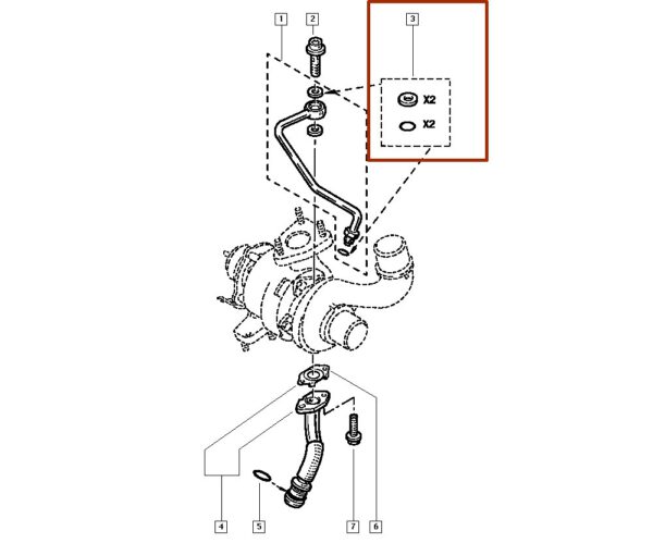 anel de vedação da bomba do oleo renault master 7701471140