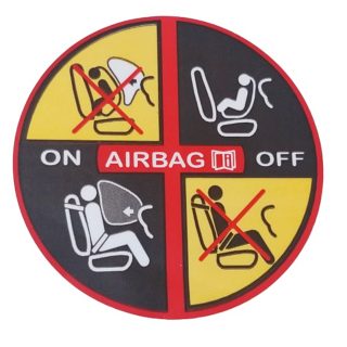 etiqueta adesiva airbag renault clio fluence megane 7701209047