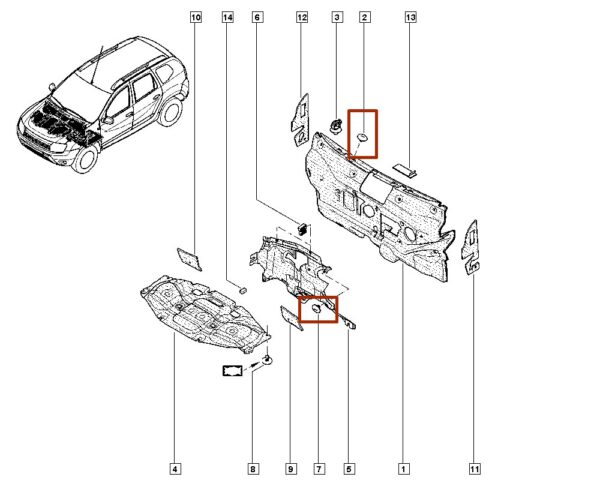 7703081127 grampo presilha plástica renault clio megane scénic.catcar