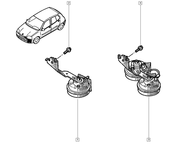 buzina renault clio li 8200412915 catcar