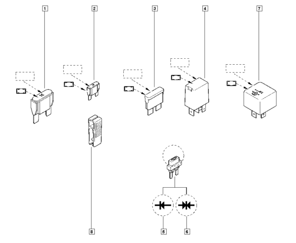 fusível 70a para tensão inferior a 1.000v 7700410543 catcar