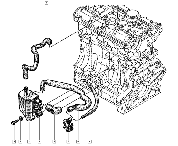 mangueira Óleo renault laguna 7439125125