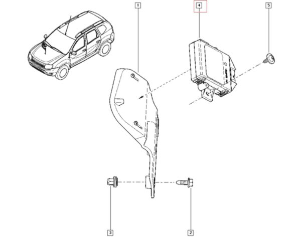 módulo central elétrico renault duster 416518151r