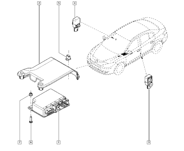 suporte de modulo renault megane fluence 285a70068r catcar