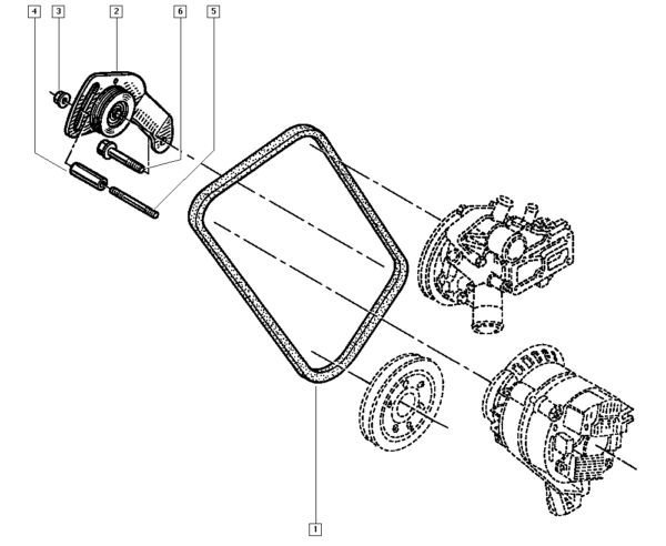 tensor da correia do alternador renault twingo 7700858358