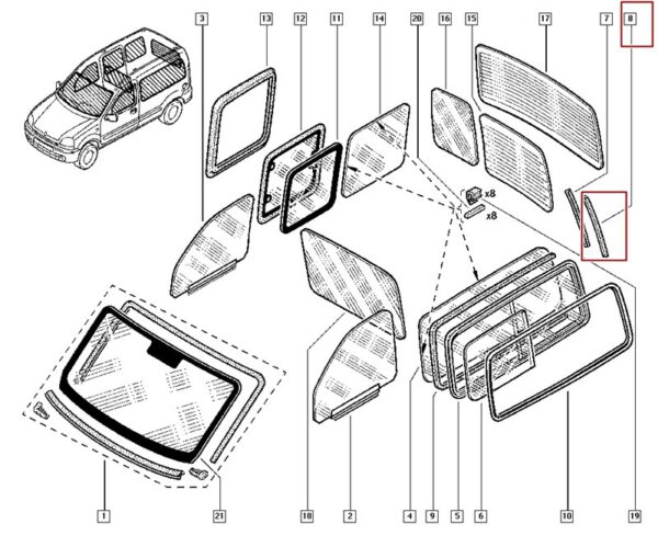 7701043779 canaleta vidro traseiro renault kangoo.jpg b