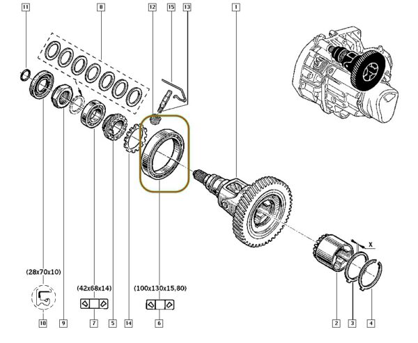 7703090362 rolamento renault kangoo clio megane r21