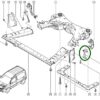 8200361297 suporte travessa dianteira renault megane kangoo