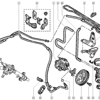 suporte reservatorio de oleo renault laguna 7700427836