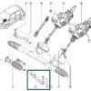 7701474795 terminal de direçaõ lado esquerdo renault megane scenic