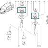 8200723741 batente superior dianteiro renault duster logan sandero