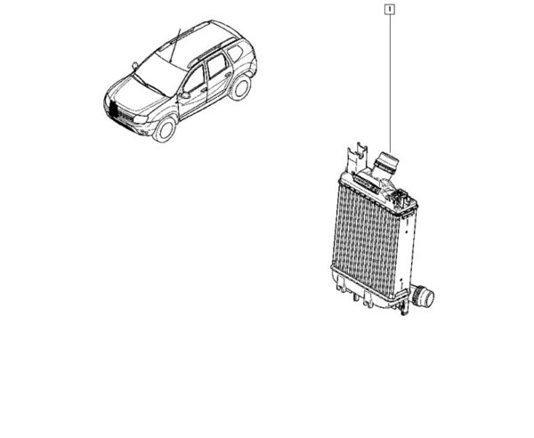 intercooler renault duster original 144967634r