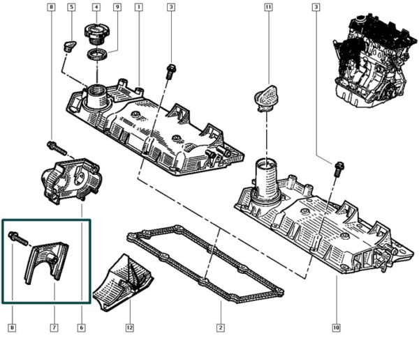 7700870912 tampa proteção correia dentada renault clio