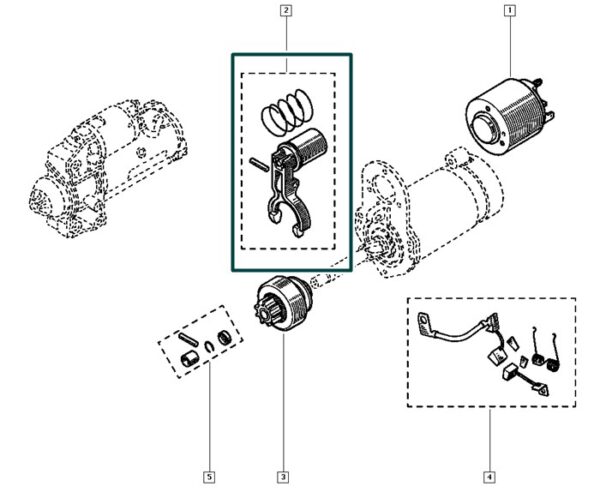 7701207387 reparo do automatico motor de arranque renault