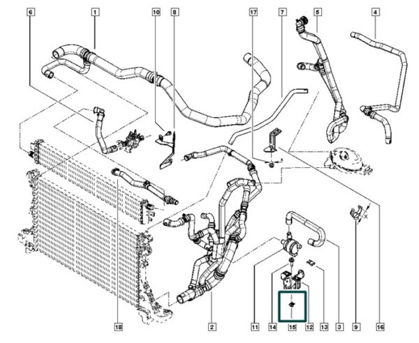 7703044185 porca fixação renault master