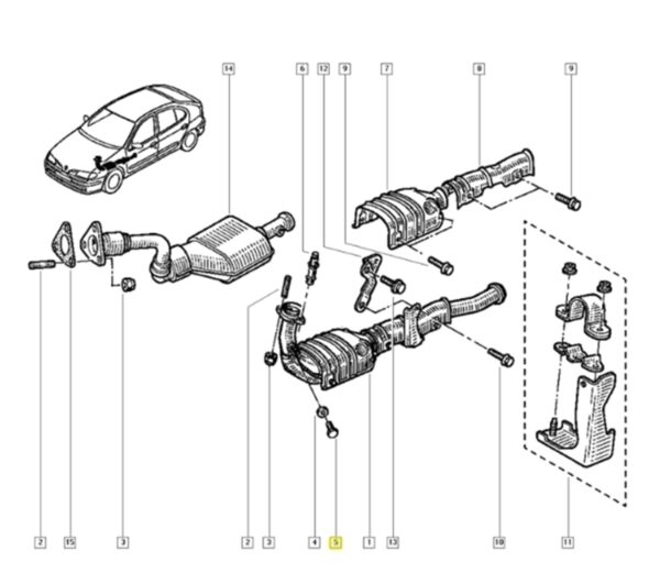 parafuso do bujao do carter de oleo m18 renault clio megane 7703075336