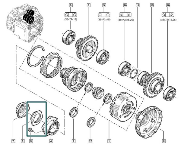 8200245572 porca renault duster