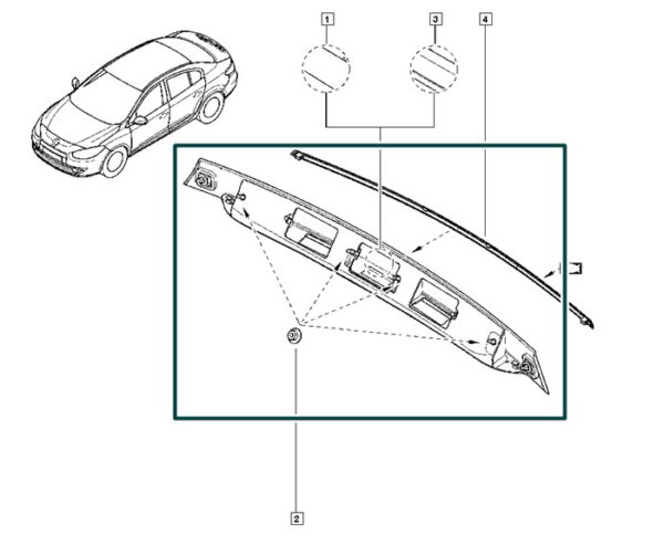 848107638r fechamento tampa do porta malas renault megane fluence