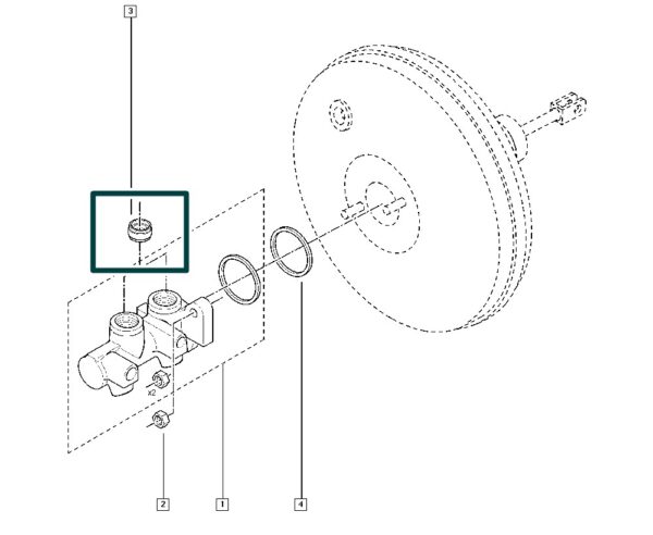 460456090r borracha cilindro meste renault logan sandero