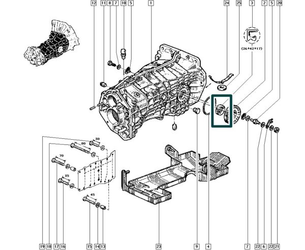 7703087106 retentor semi eixo renault r21 espace