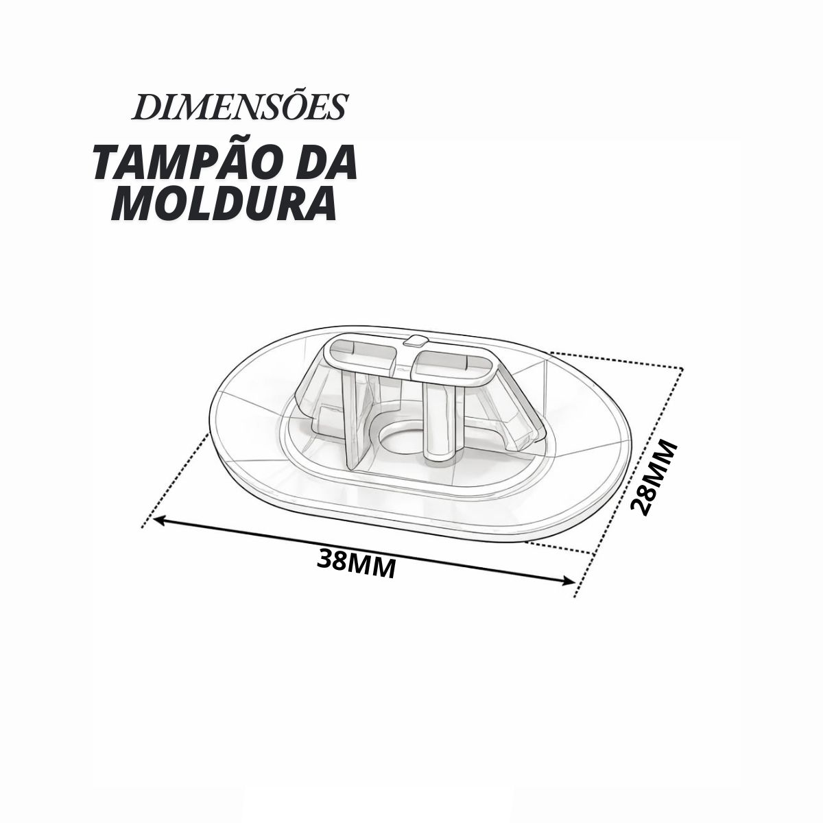 7703074626 (4) tampao da moldura do quadro da porta renault megane 7703074626