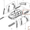 8200147094 moldura de soleira porta traseira renault scenic