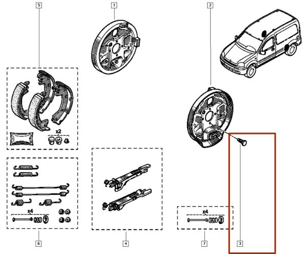 7703101615 parafuso m8 renault kangoo duster clio trafic r19 catcar