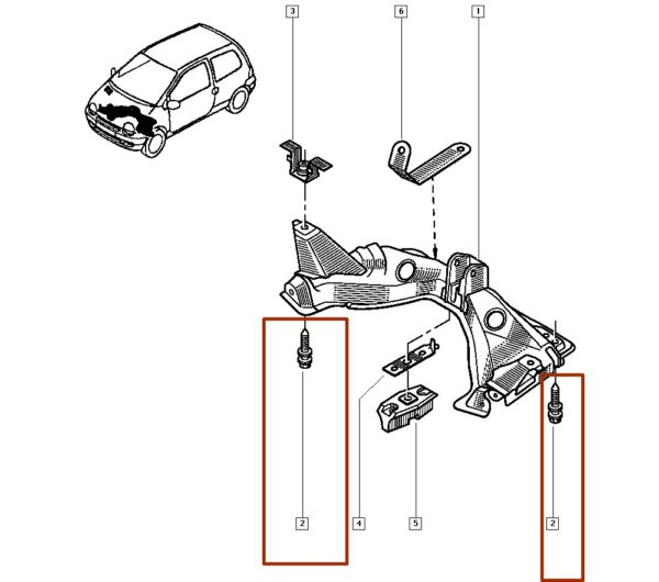 7703620058 parafuso m1 renault master twingo.catcar