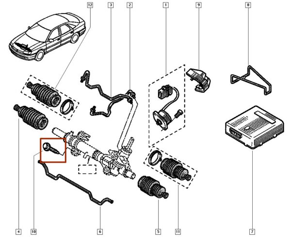 7703620058 parafuso m1 renault master twingo.catcar.a