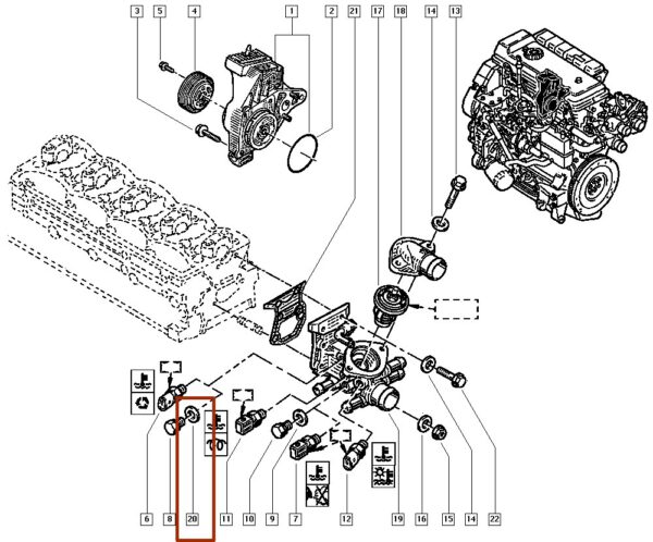 7703062043 anel de vedação do bujão de Óleo renault master catcar