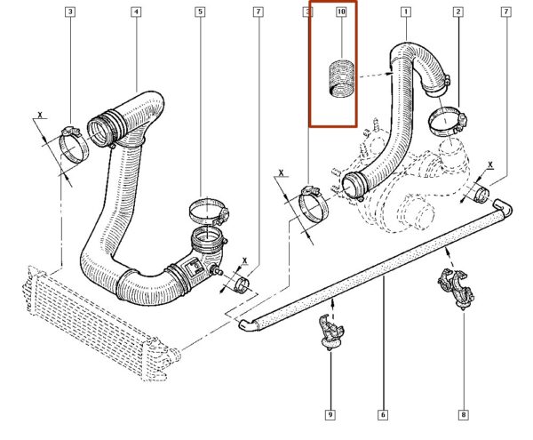 cinta de proteção renault master ii 7701071999