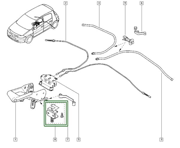 7701475330 interruptor eletrico freio renault megane