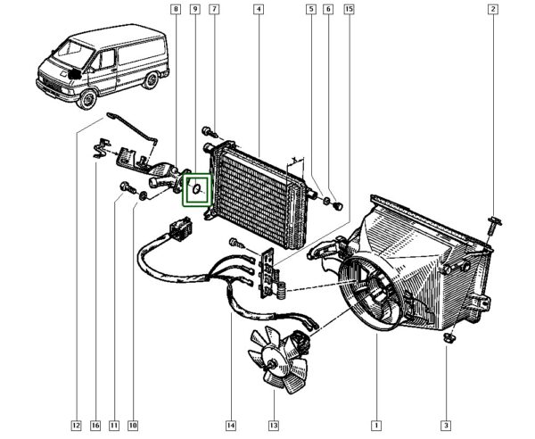 7703065092 oring vedação valvula temostatica renault trafic