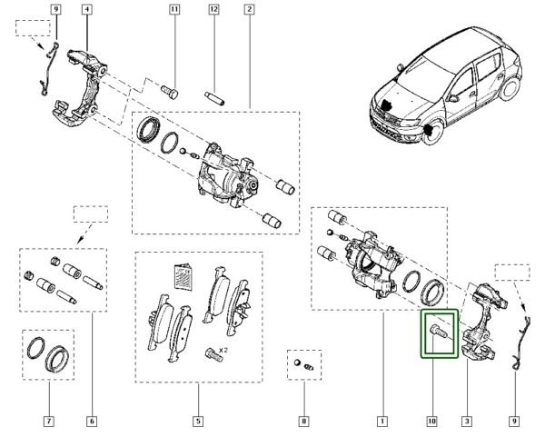 7707002002 parafuso tork macho linha renault