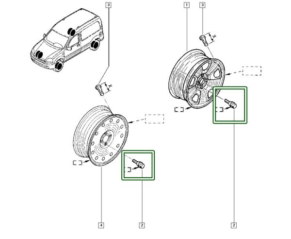 8200030701 parafuso de aço roda renault clio kangoo scenic fluence megane r19 r21