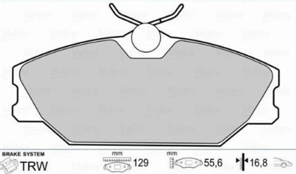 8201401794 pastilha de freio renault clio megane laguna