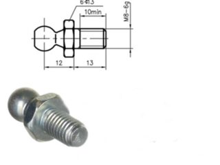 parafuso m8 da dobradiça do porta malas renault scenic 8200719624