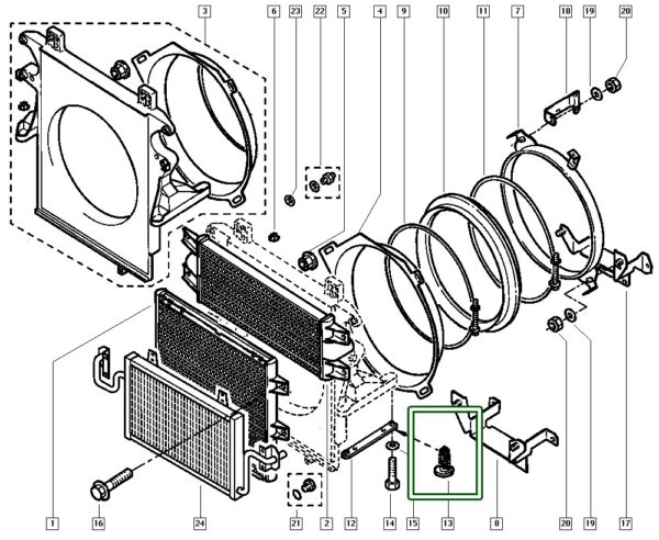 presilha plastica renault trafic 7703077376