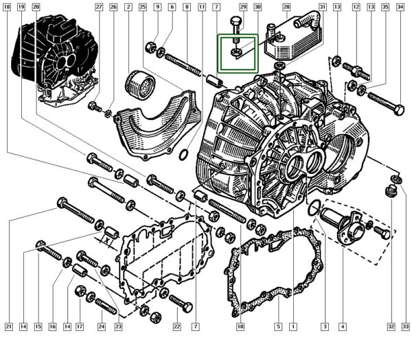 selo vedação filtro de oleo cambio renault twingo 7703062012