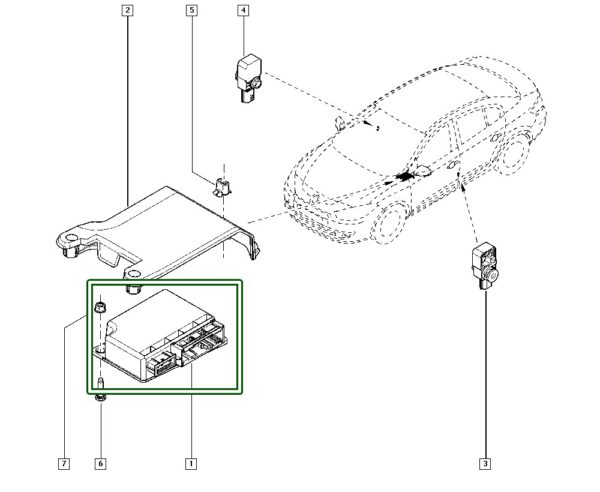 modulo airbag renault fluence 285581920r